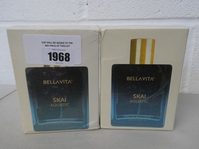 Lot 1968 - x2 boxed Bellavita Skai Aquatic Eau De Cologne...