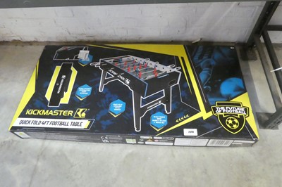 Lot 2040 - Boxed Kickmaster 4' folding football table