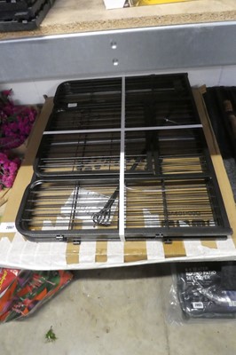 Lot 2067 - Metal framed 4 section pet pen with boxed pet...