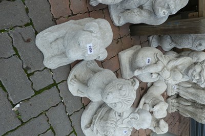 Lot 2150 - Pair of concrete dogs