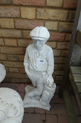 Lot 2152 - Concrete golfer statue