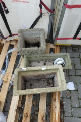 Lot 2154 - 3 concrete planters