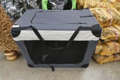 Lot 2159 - Large zip up pet travel carrier
