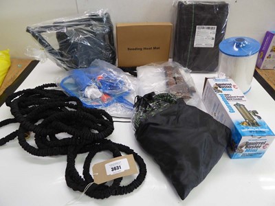 Lot 3631 - Expanding hose pipes, Seeding heat mat,...