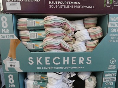 Lot 1981 - Box containing a large qty of Skechers low...