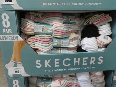 Lot 1991 - Box containing a large qty of Skechers low...