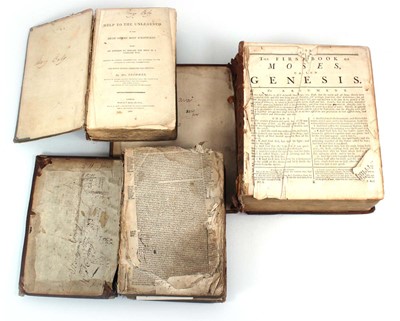 Lot 41 - An 18th century Bible, presumed to be King...