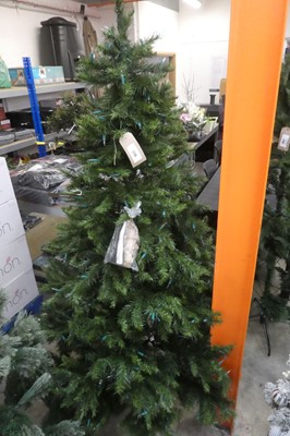 Lot 2176 - 7' pre-lit artificial Christmas tree