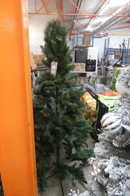 Lot 2178 - 6' winter berry and pinecone artificial...