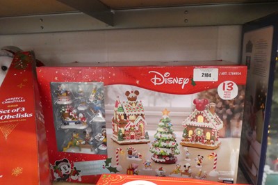 Lot 2184 - Boxed approx. 13 piece Disney holiday village