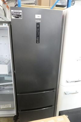 Lot 2201 - Haier upright fridge freezer in black