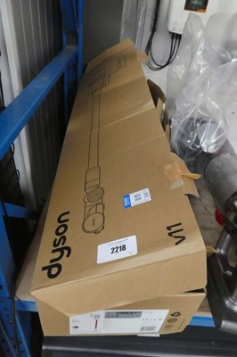 Lot 2218 - Boxed Dyson V11 Extra cordless stick vacuum...