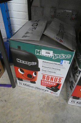Lot 2245 - Boxed Henry Micro vacuum cleaner
