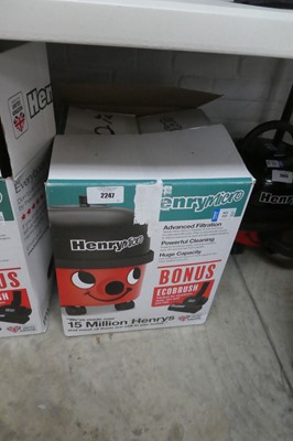 Lot 2247 - Boxed Henry Micro vacuum cleaner