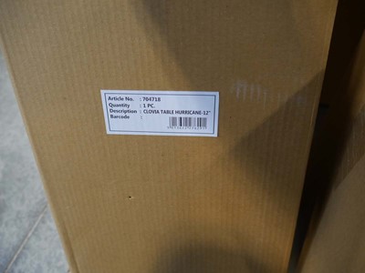 Lot 1437 - 2 Libra Clovia hurricane lamps, boxed