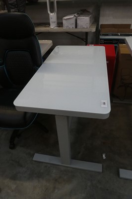 Lot 2287 - Tresanti electric height rising desk in white