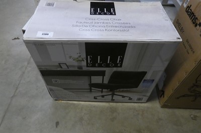 Lot 2289 - Box containing Elle Criss-Cross office chair...