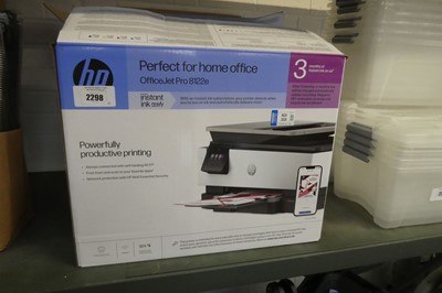 Lot 2298 - 2 HP OfficeJet Pro 8122E printers