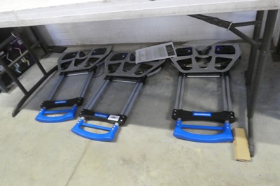Lot 2308 - 3 Toolmaster aluminium framed sack barrows