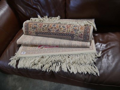 Lot 1457 - Super Keshan woolen runner, together with 1...