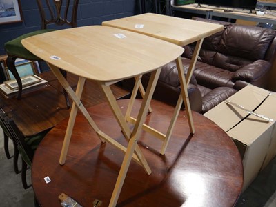 Lot 1459 - 2 composite wood folding tables
