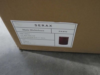 Lot 1462 - Serax Pawn side table in purple, boxed
