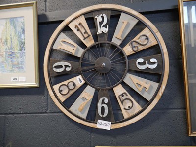 Lot 1480 - Open back wall clock