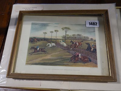 Lot 1482 - 4 pictures incl. Aylesbury Steeplechase,...
