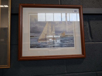 Lot 1486 - 3 framed and glazed ltd. ed. prints depicting...