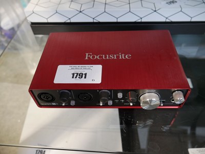 Lot 1791 - Focusrite Scarlet 2i4 audio interface