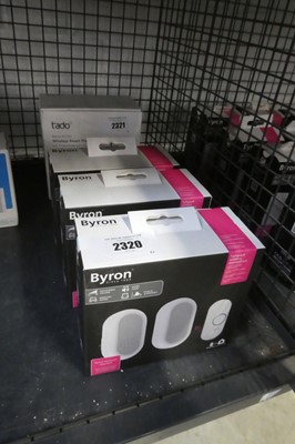 Lot 2320 - 3 Byron twin pack wireless doorbell sets