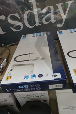 Lot 2339 - Boxed Grohe Feel chrome single lever kitchen...