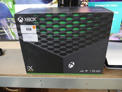 Lot 1758 - Boxed XBOX 4K 120FPS 1TB SSD