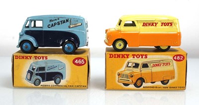 Lot 106 - Two Dinky models: 465 Morris commercial van -...