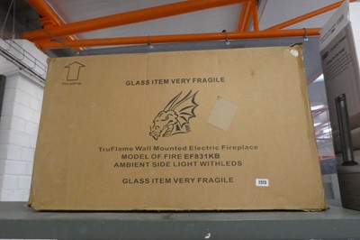 Lot 2373 - Boxed wall mounted TruFlame electric fireplace