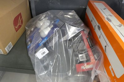 Lot 2381 - Bag containing mixed electricals LED smart...