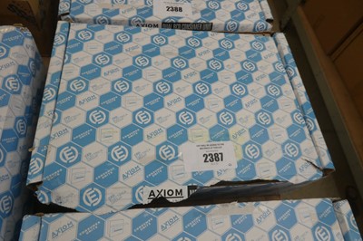 Lot 2387 - Boxed Axiom 14 way dual RCD consumer unit