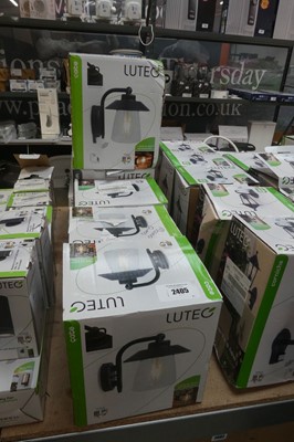 Lot 2405 - 7 Lutec Cate outdoor LED wall lanterns