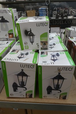 Lot 2407 - 11 Lutec outdoor wall lanterns in various styles