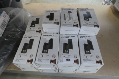 Lot 2408 - 20 Coastal up and down wall lights