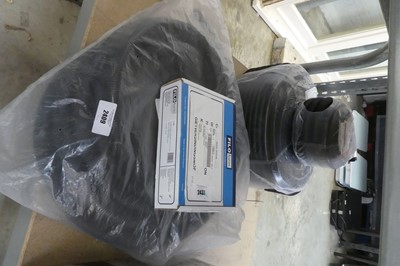 Lot 2409 - 3 rolls of black plastic conduit with cable...