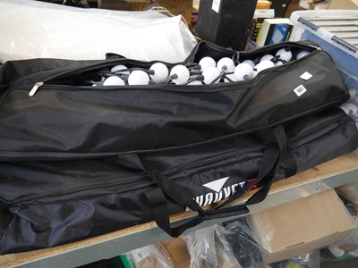 Lot 1802 - 2 canvas bags and plastic crate containing...