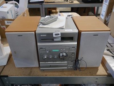 Lot 1804 - Sony CMT-CP300 stereo system with speakers