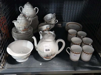 Lot 1519 - Assorted bone china incl. Japanese tea service...