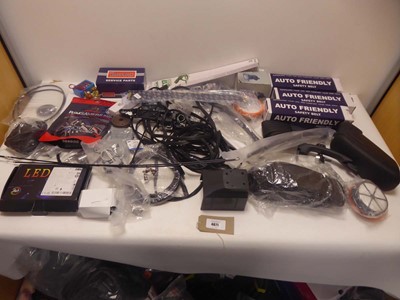 Lot 4671 - Selection of car parts to include safety belts,...