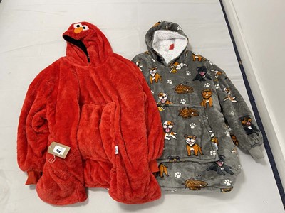 Lot 3818 - 2x The Oodie in bulldog & Elmo designs