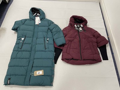 Lot 3819 - 2x Navahoo puffer coats