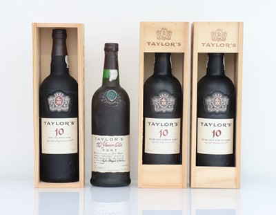 Lot 203 - 4 bottles of Taylor's 10 year old Tawny Port,...
