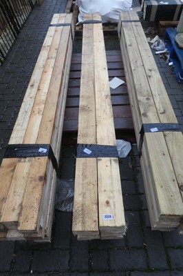Lot 2524 - 10 lengths of 4x2 timber