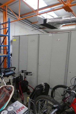 Lot 2530 - Pair of metal 2 door stationery cabinets